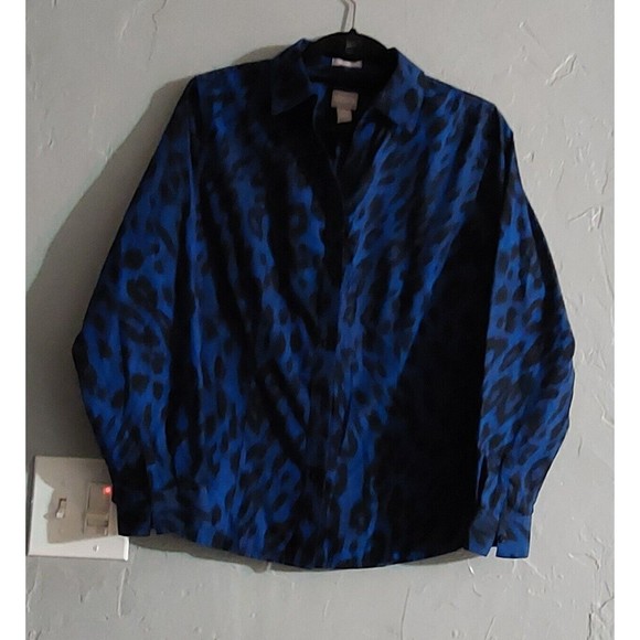 Chico's Tops Shirts Wrinkle Resistant, Women's,1 (M), 17.5 Inch Of Armp To Armp - Picture 8 of 8